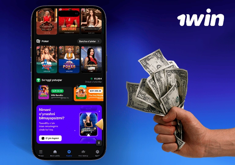 1win live-casino tolovlar