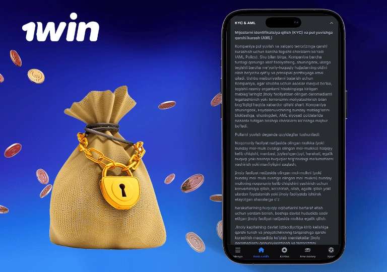 1win live-casino xavfsizlik